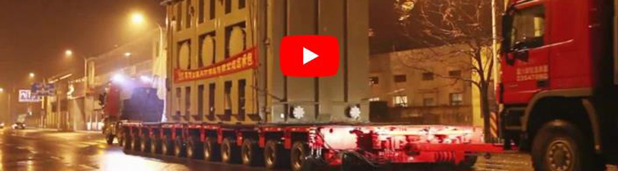 Video of 4 Files Goldhofer THP/SL Transformer Transport