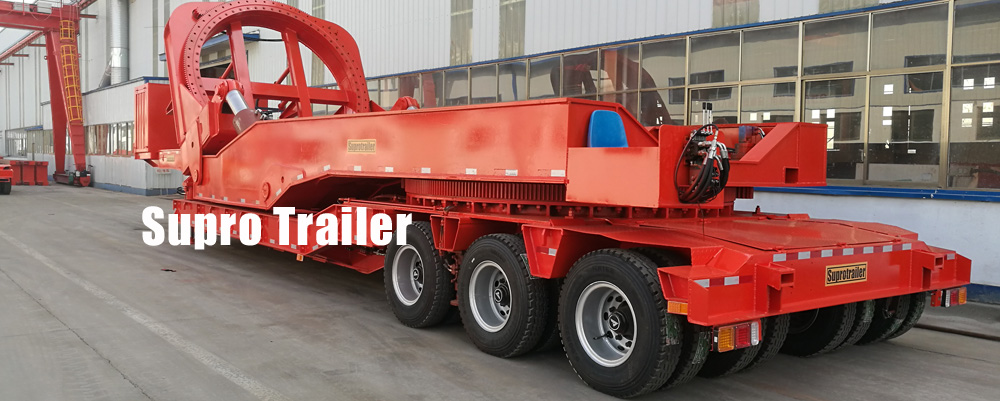 low bed trailer windmill blade adapter