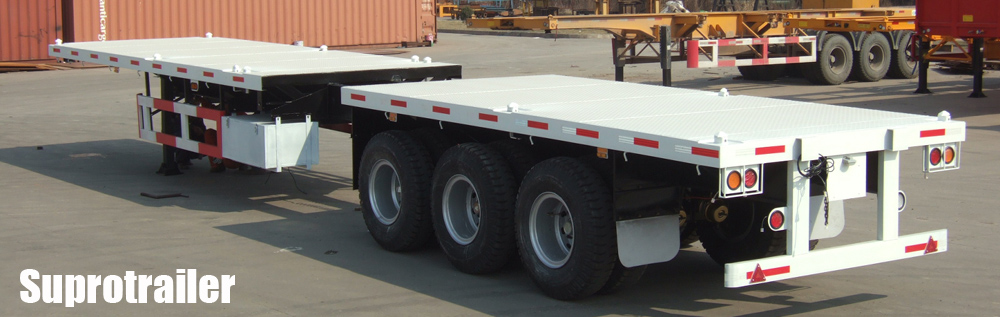 Extendable container trailer