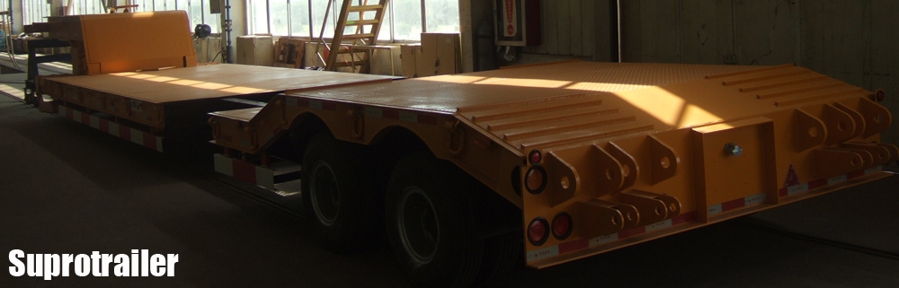 extendable low bed trailer